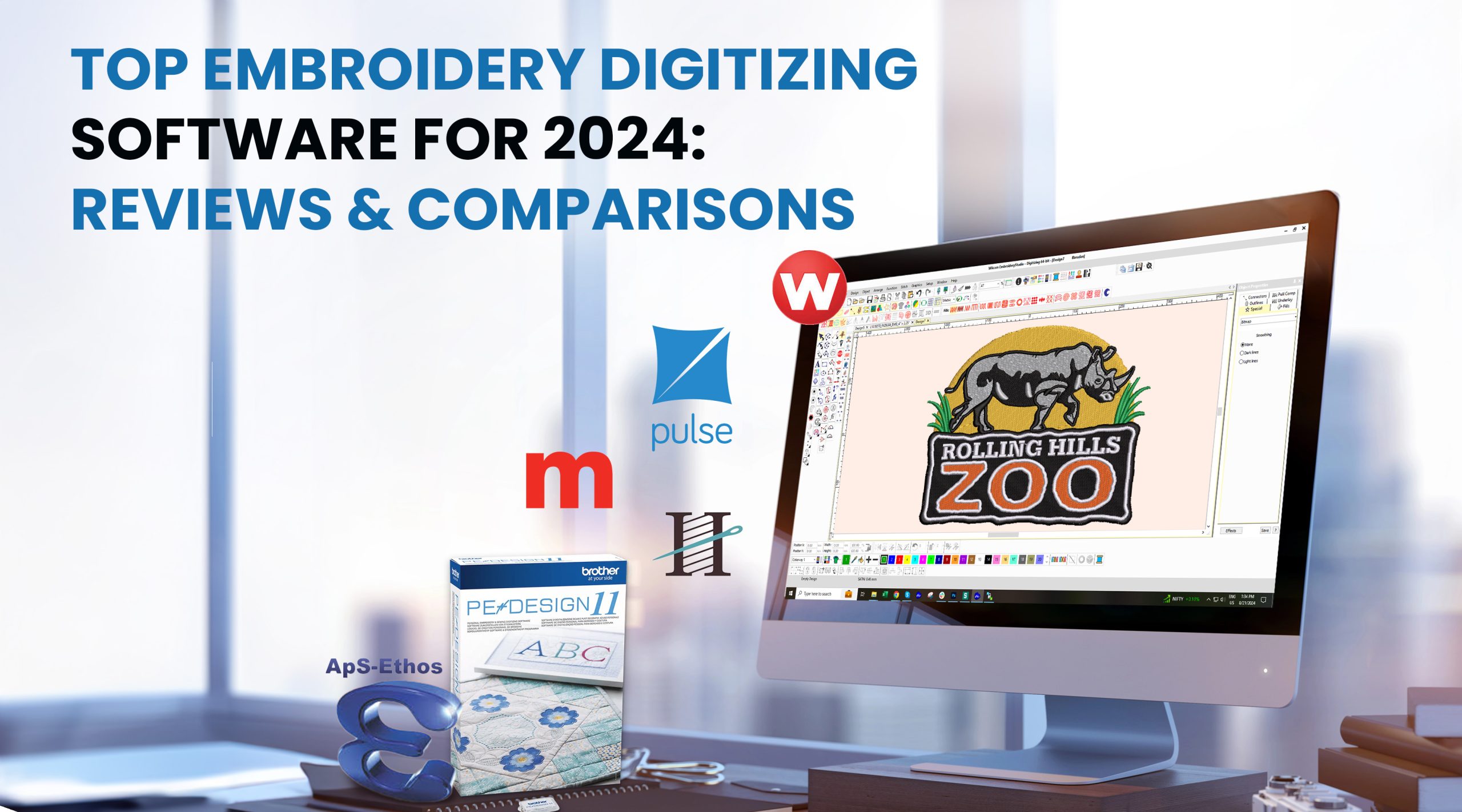 Top Embroidery Digitizing Software for 2024: Reviews and Comparisons