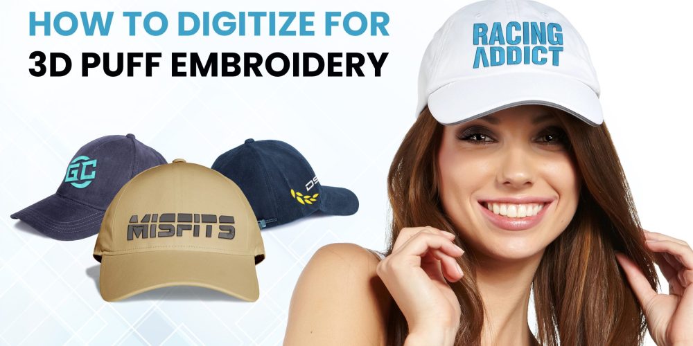 horizontal banner Embroidery 3D